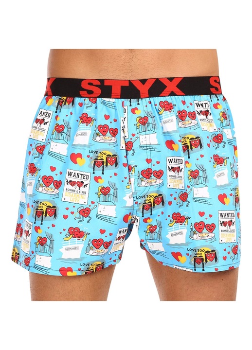 Pantaloni scurti barbati, Styx, Cauciuc, Multicolor, Multicolor