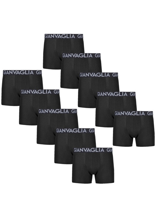 Set 10 boxer barbati, Gianvaglia, Negru, Negru