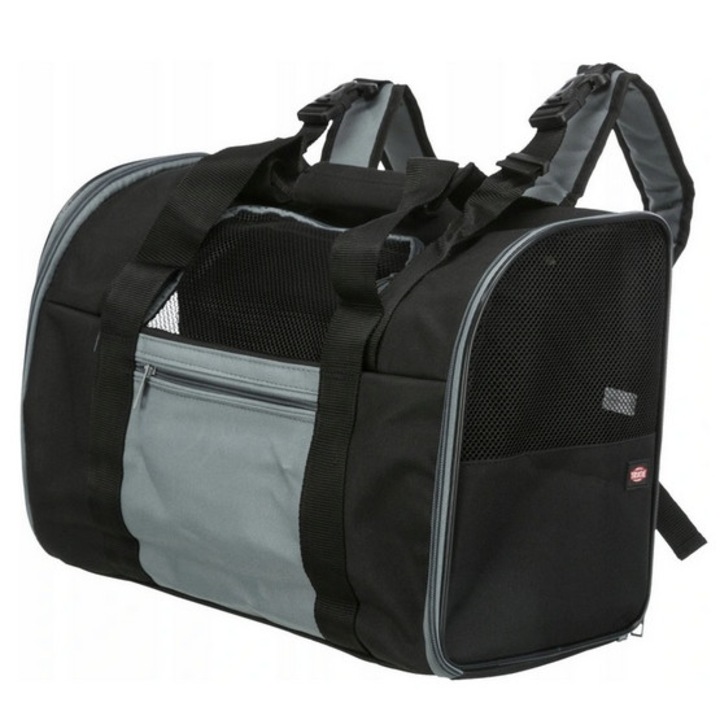 Раница за транспортиране на куче Trixie, полиестер, предно и странично отваряне, 42x29x21см