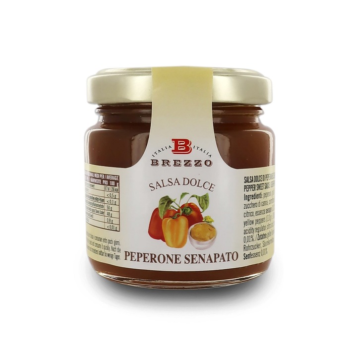 Sos de ardei dulce cu mustar, Brezzo, 110 g