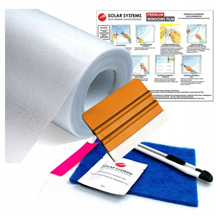 Матово слънцезащитно фолио, Solar Systems, PVC, 100x152 cm