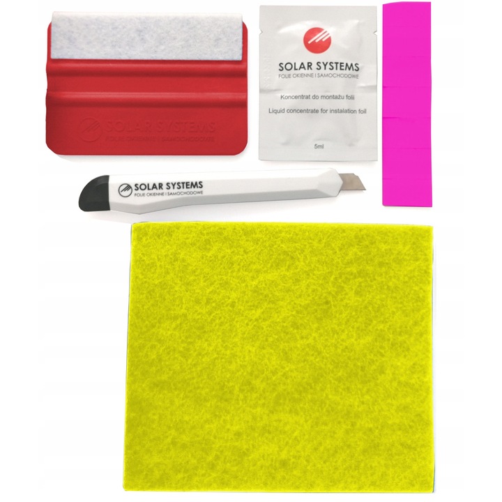 Ablakfólia beépítő készlet, napelemes rendszerek, műanyag