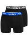 Set 4 perechi boxeri barbati, Umbro, Bumbac, Negru, 2XL INTL