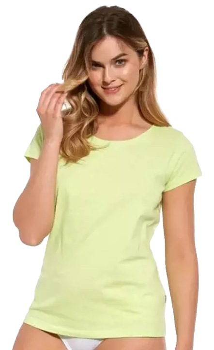 Tricou pijama pentru femei, Cornette, 908, Bumbac, Verde, Verde