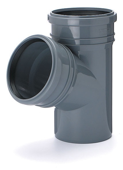 Коляно за разклонение, UM, Полипропилен, 50/50/67", Сив - eMAG.bg