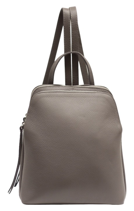 Rucsac dama, Moranti, Piele naturala, Gri