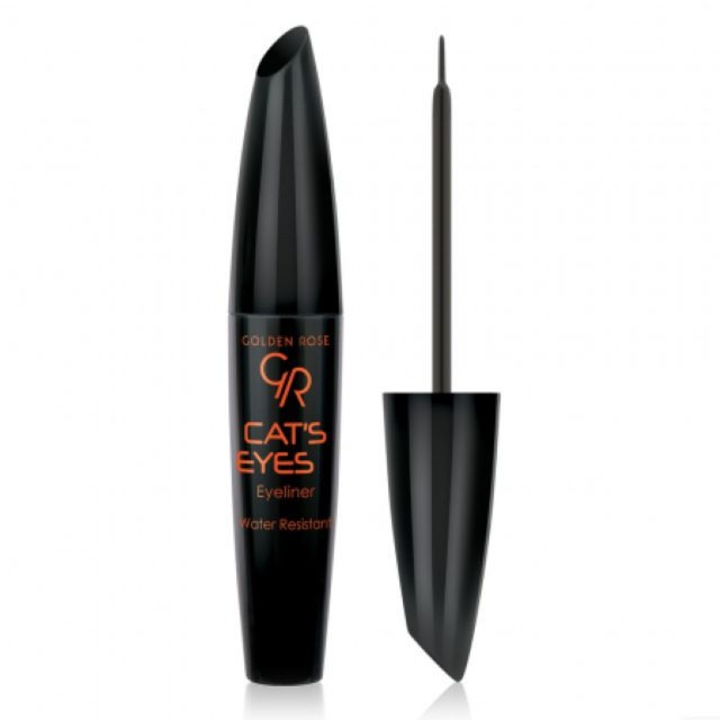 Tus de pleoape Negru Mat Cat's Eyes Liner Golden Rose 6 ml