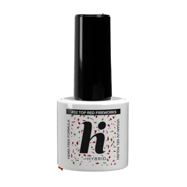 Топ за нокти, Hi Hybrid, No. 02, 5 мл, Многоцветен