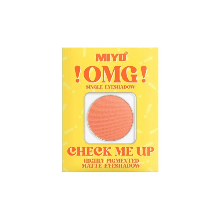 Miyo, !OMG! Fard de pleoape mat foarte pigmentat Check Me Up, 11 Dovleac, 1,3 g