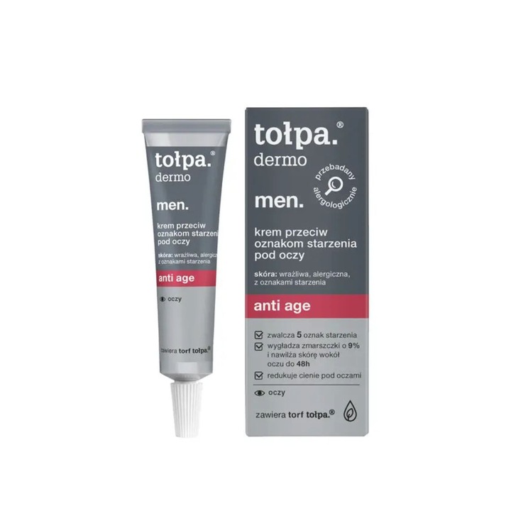 Crema de ochi, Tolpa, Dermo men, Anti age, 10 ml