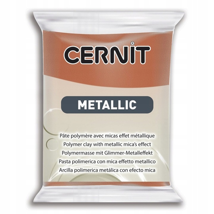 Argila de modelat, Cernit, Maro metalic, 56 g