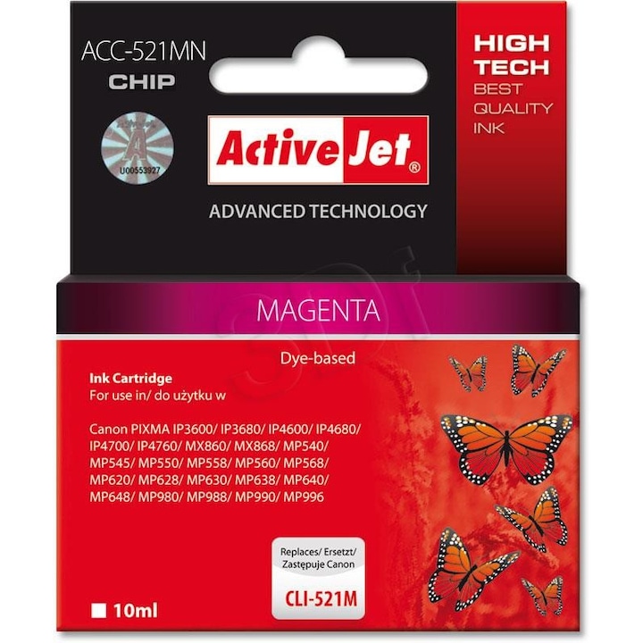 Cartuse cerneala Actis KB-123C cyan, pentru imprimanta Brother - KB-123C