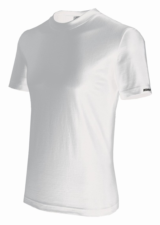 Мъжка тениска, Dedra, Памук, Бяла, Бял