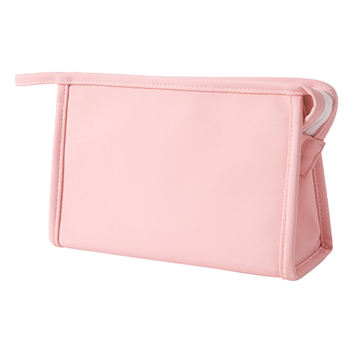 Козметична чанта, QttvbTna, Полиуретан, 24x14x8cm, Розова