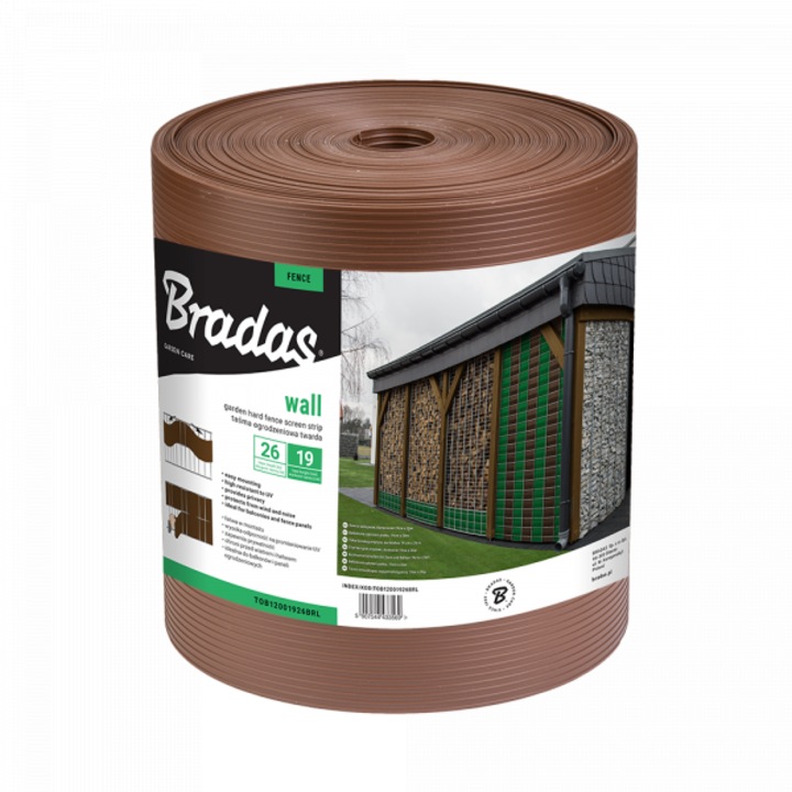 Banda gard, Bradas, 19 cm x 26 m, 1200g/m2, Maro