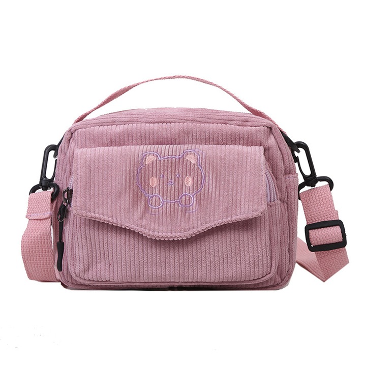 QttvbTna táska, bársony, gyorszárás, állítható pántok