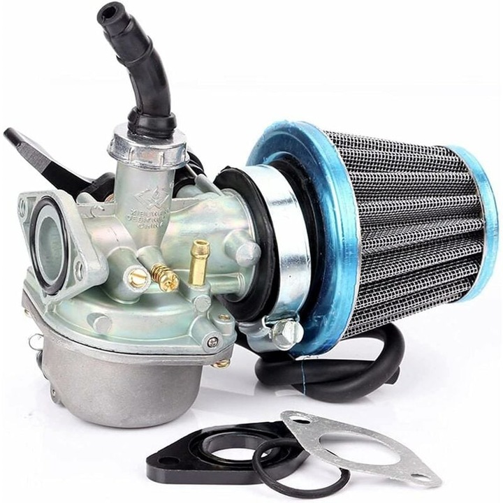 ATV PZ19 karburátor, szívószűrő 35mm 50cc / 70cc / 90cc / 110cc / 125cc, króm/kék/fekete