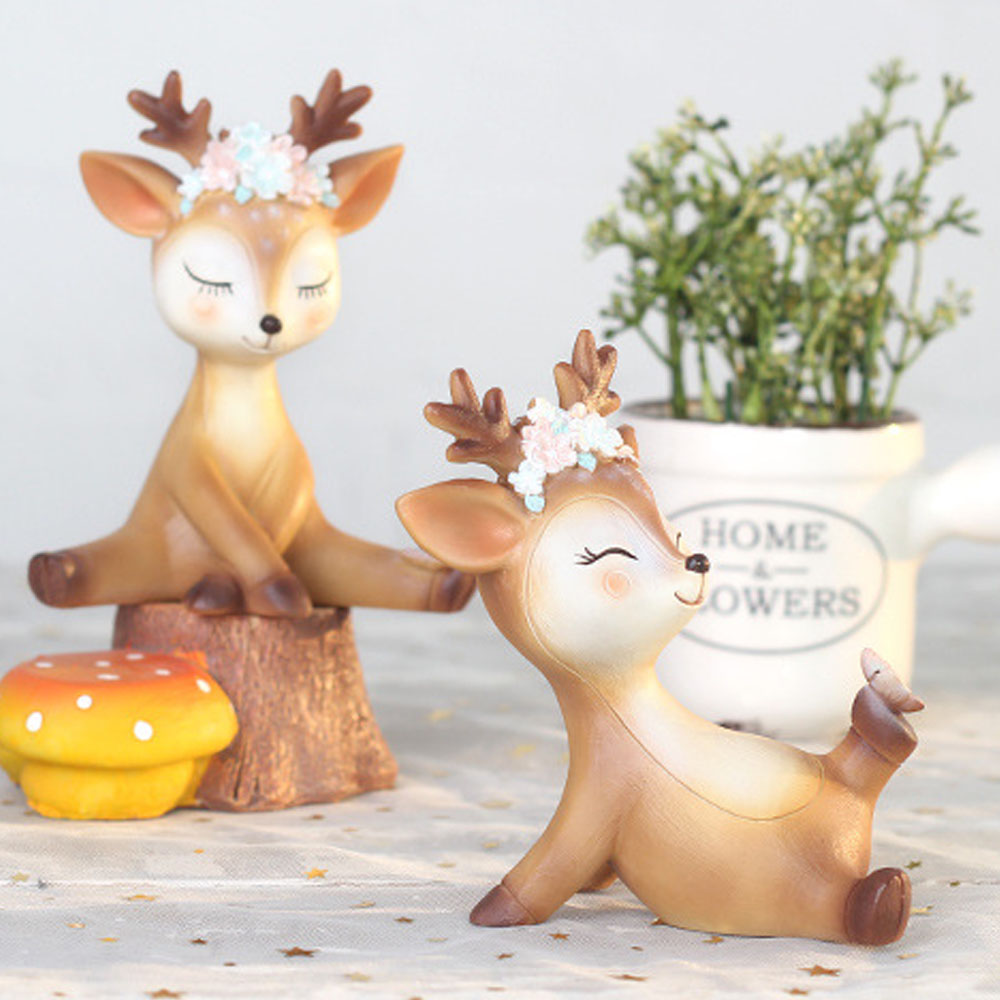Figurina decorative din rasina, Model cerb - eMAG.ro