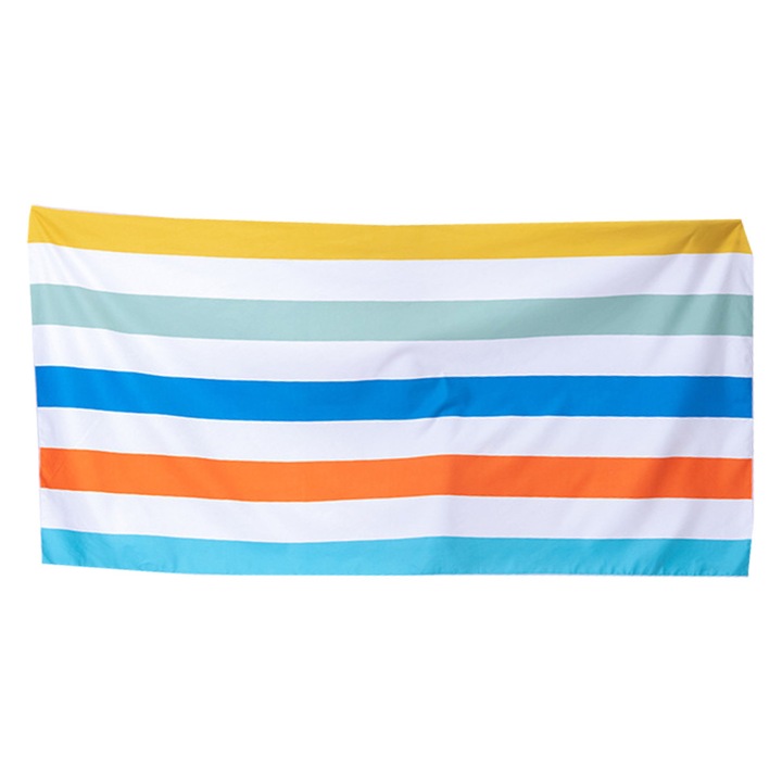 Плажна кърпа, Мека, Унисекс, 160x80 см, Многоцветен