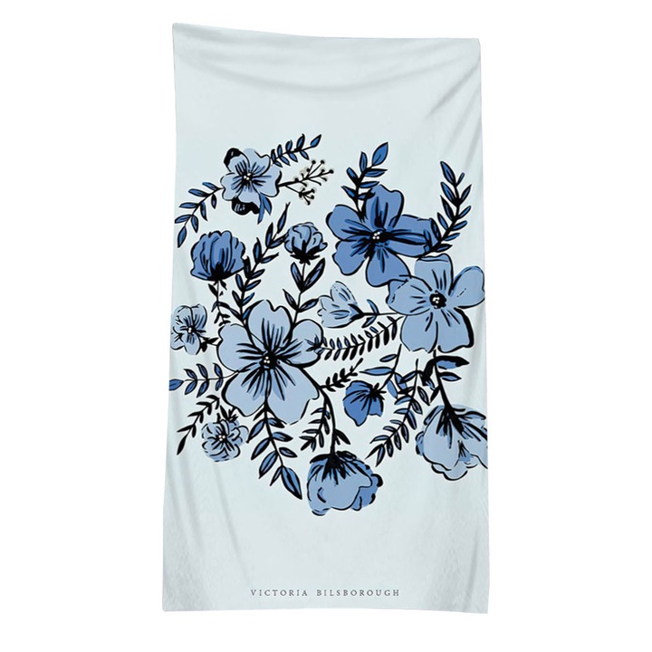 Prosop de plaja Cozevdnt, microfibra absorbanta, multicolor, 80x160cm