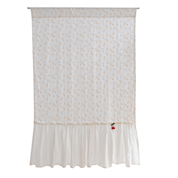 Perdea scurta, Bumbac, Protectie UV, 120x105 cm