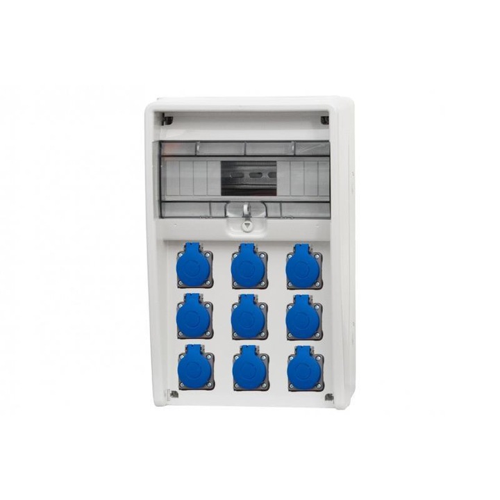 Elektromos panel F-ELEKTRO 12 modul 9x230V IP65 403x250x177mm