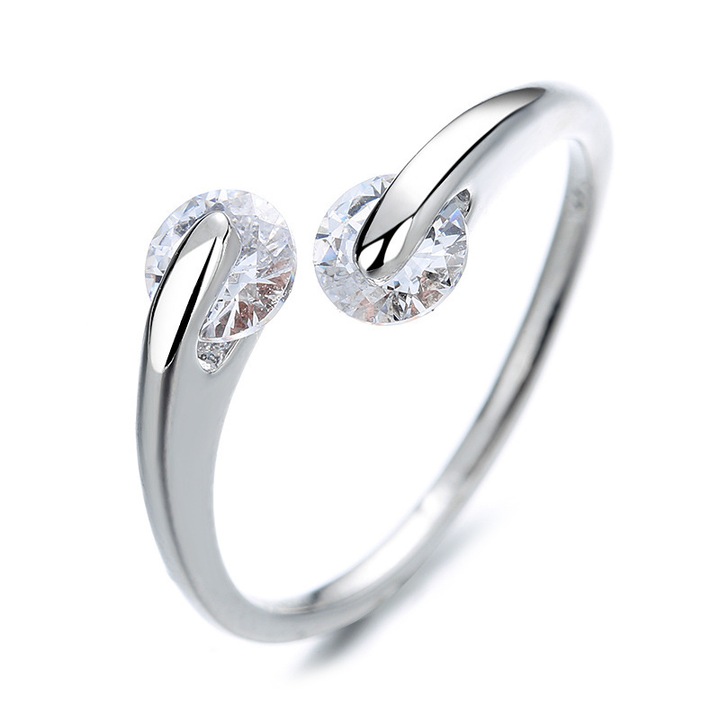 Női gyűrű, réz, ezüst