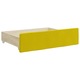 Pat de zi cu extensie si sertare vidaXL, galben, 80x200 cm, catifea 53.45 kg 3196999