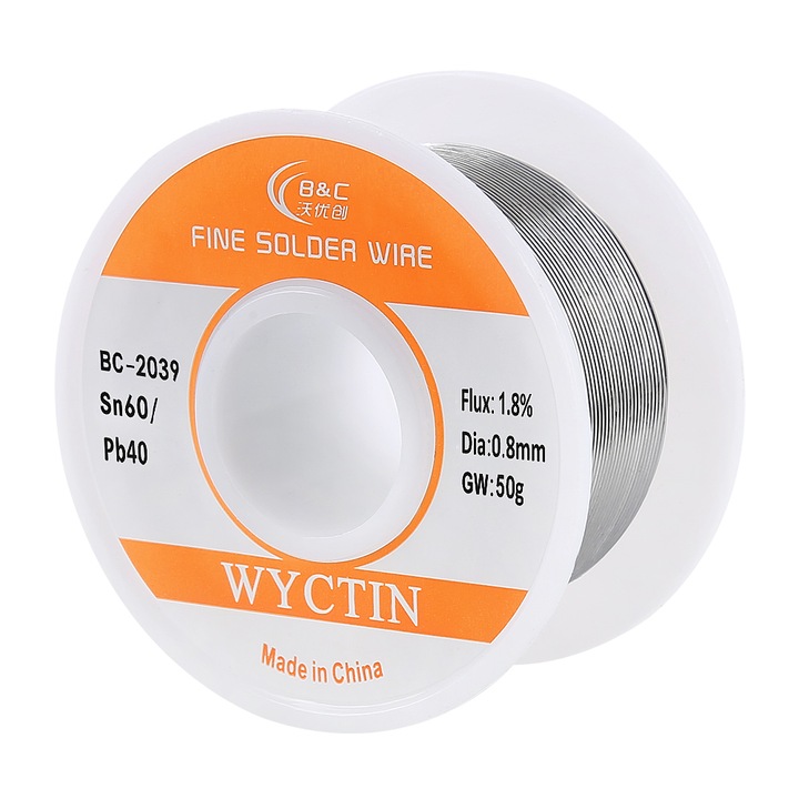 Sarma de lipit, WYCTIN, 0.8mm, Argintiu