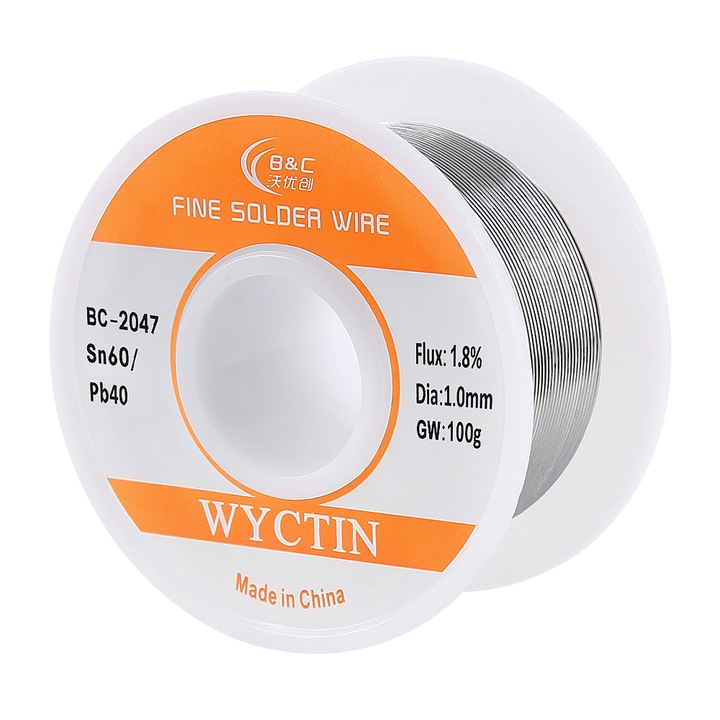 Sarma de lipit, WYCTIN, 1.0mm, Argintiu