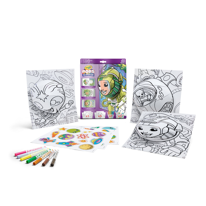 Set desen, Crayola POP Ocupatie 3D, Calatorie in spatiu