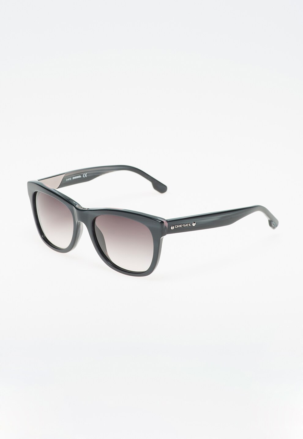 Diesel Ochelari de soare wayfarer gri antracit 55-18-145