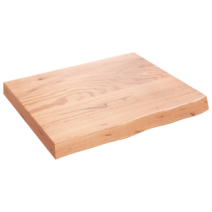 vidaXL világosbarna kezelt tömör tölgyfa fali polc 60x50x(2-6) cm 363652