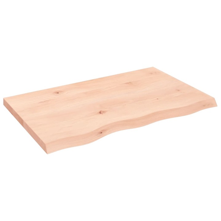 VidaXL kezeletlen tömör tölgyfa fali polc 80x50x(2-4) cm 363549