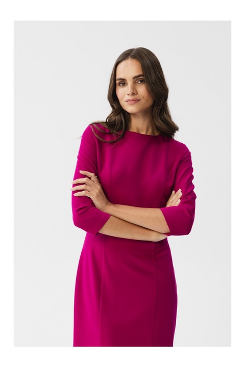 Stylove Női midi ruha Lledwg S350 szilva, Halványlila, L