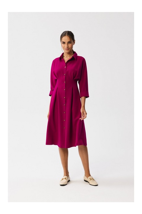 Stylove Kockás női ruházat Camedes S351 szilva, Halványlila