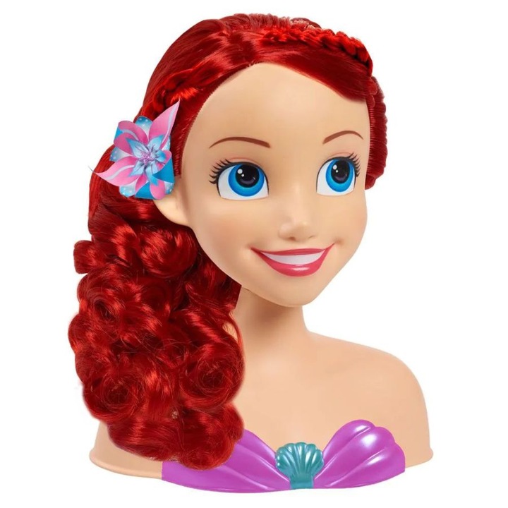Hajformázó fej tartozékokkal Disney Ariel 87616