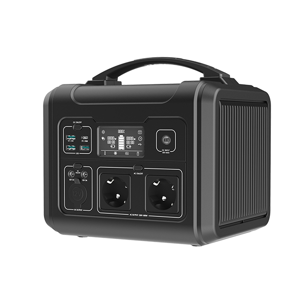 Statie de incarcare Ezviz PS600, 607 Wh, 9 porturi de incarcare, reincarcare cu panoul solar, priza 2AC, compatibil cu dispozitive electronice de pana la 1000Wh, suporta reincarcare prin USB-A/C, alimentare auto, intrare DC