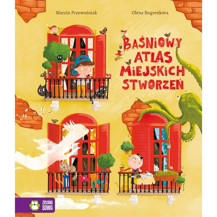 Baśniowy Atlas Miejskich Stworzeń-Marcin Przewoźniak, Zielona Sowa