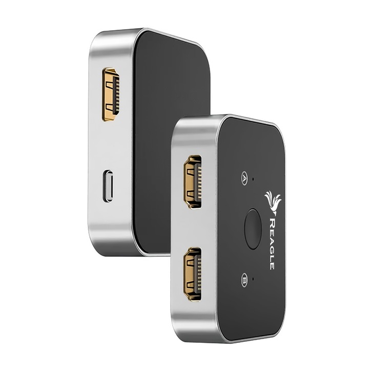 Switch Bidirectional HDMI 2.1 8k 60Hz, 4k 144hz, 2x1 Splitter 1x2 HDR HDCP