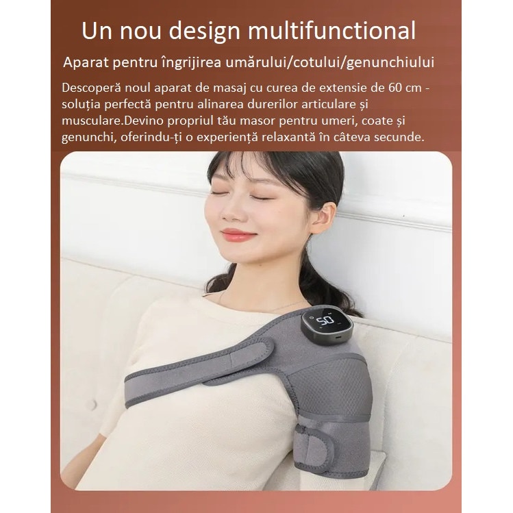 Уред за масаж с разширени функции за коляно, рамо и лакът, включва ...