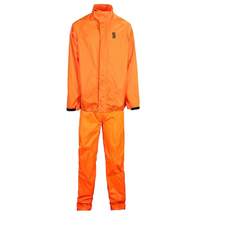 Costum Moto Ploaie Geaca si Pantaloni OJ R035 Orange ultra usor XL