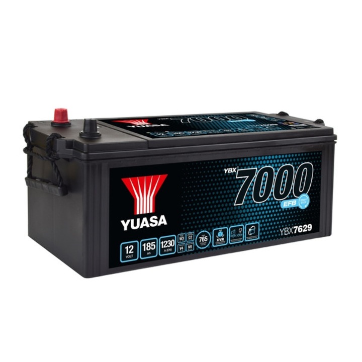 Акумулатор Yuasa, YBX7000, EFB, 185Ah, 1230A, L+
