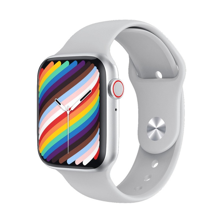 Smartwatch series 7 W37 PRO IOS/Android operációs rendszer, fehér