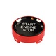 Crystal Start Stop fedél gomb kompatibilis BMW E90 E91 E60 E70 E71 E82 E84 E87 E92 E93 E61, piros