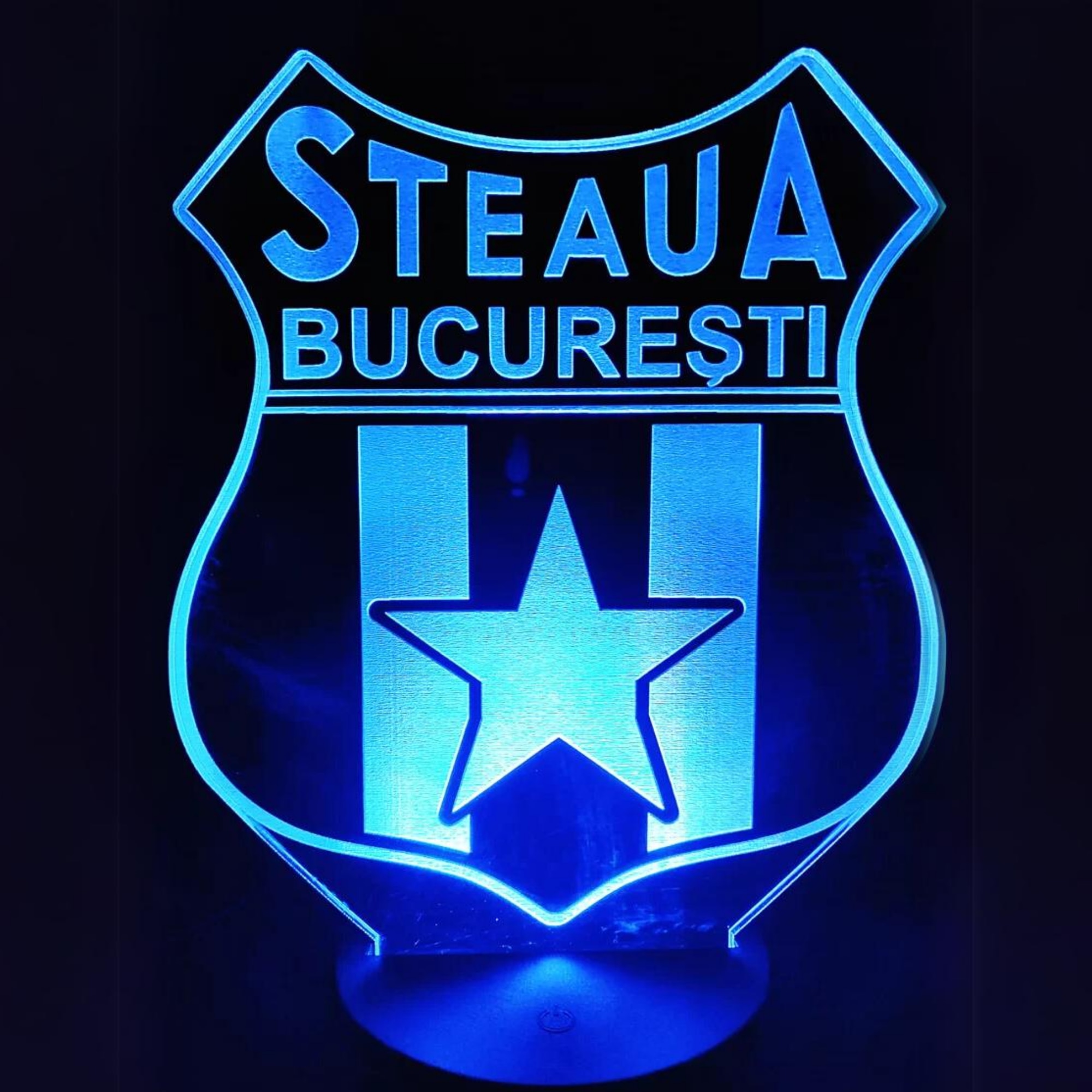 Placheta LED - Steaua Bucuresti + Nume