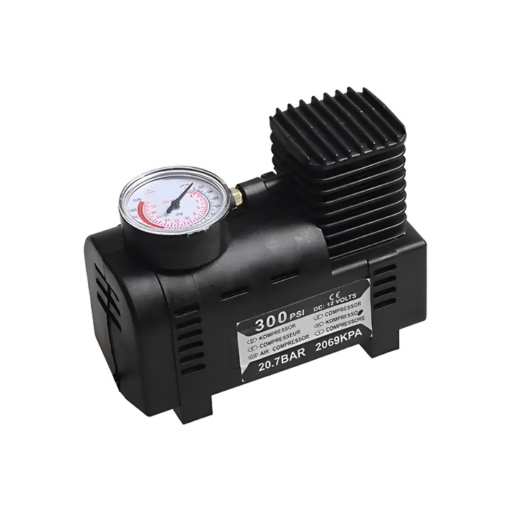 Автомобилен компресор Alimar 12V 300 PSI с манометър