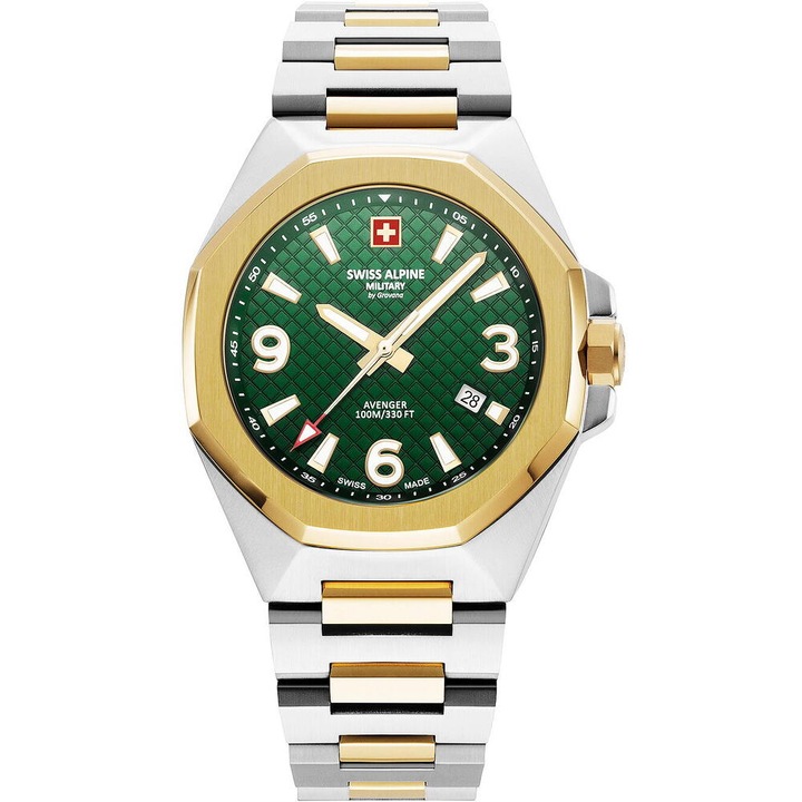 Мъжки часовник Swiss Military Quartz, 42 мм, 10ATM - 479778