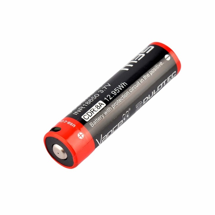 Baterie Dulotec, Vapcell M35, 18650, 3500mAh, 15A, incarcare USB-C