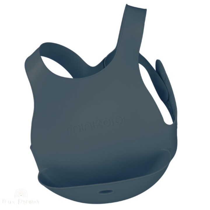 Szilikon előke mellény kenguruzsebbel, deep blue, Minikoioi